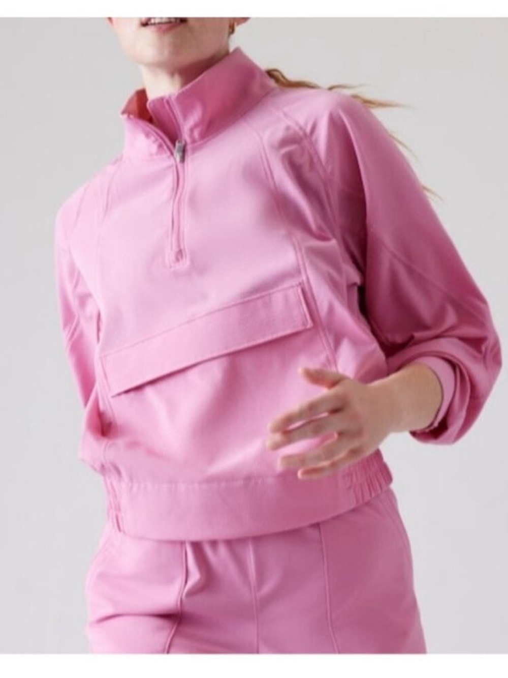 Athleta XL Boundless Popover Jacket Maritima Pink Size XL Pullover